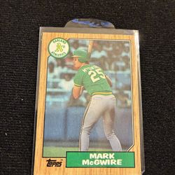 1987 Topps Mark McGwire #366 - Oakland A’s