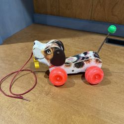 1968 Original Fisher Price Little Snoopy Pull Toy
