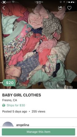 Box of baby clothes size Nb-3 months