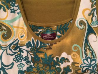 New and Like New Two Piece Salaam Top and Skirt Set Size Small