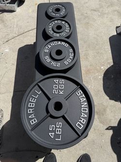 Like New Standard Barbell Weight Plates