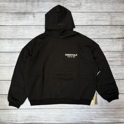 Black Essential Hoodie 