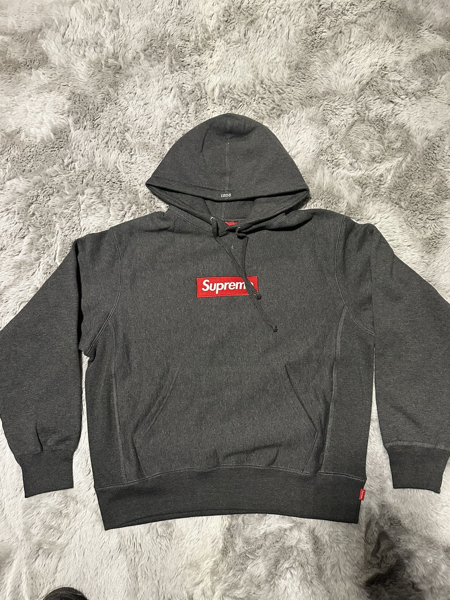 Grey Supreme Hoodie