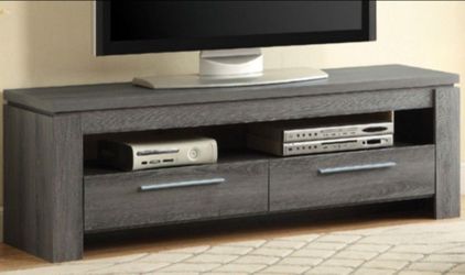 Weathered gray TV stand (60")