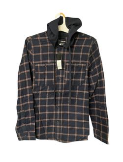 Men’s Hooded Button Up Shirt 