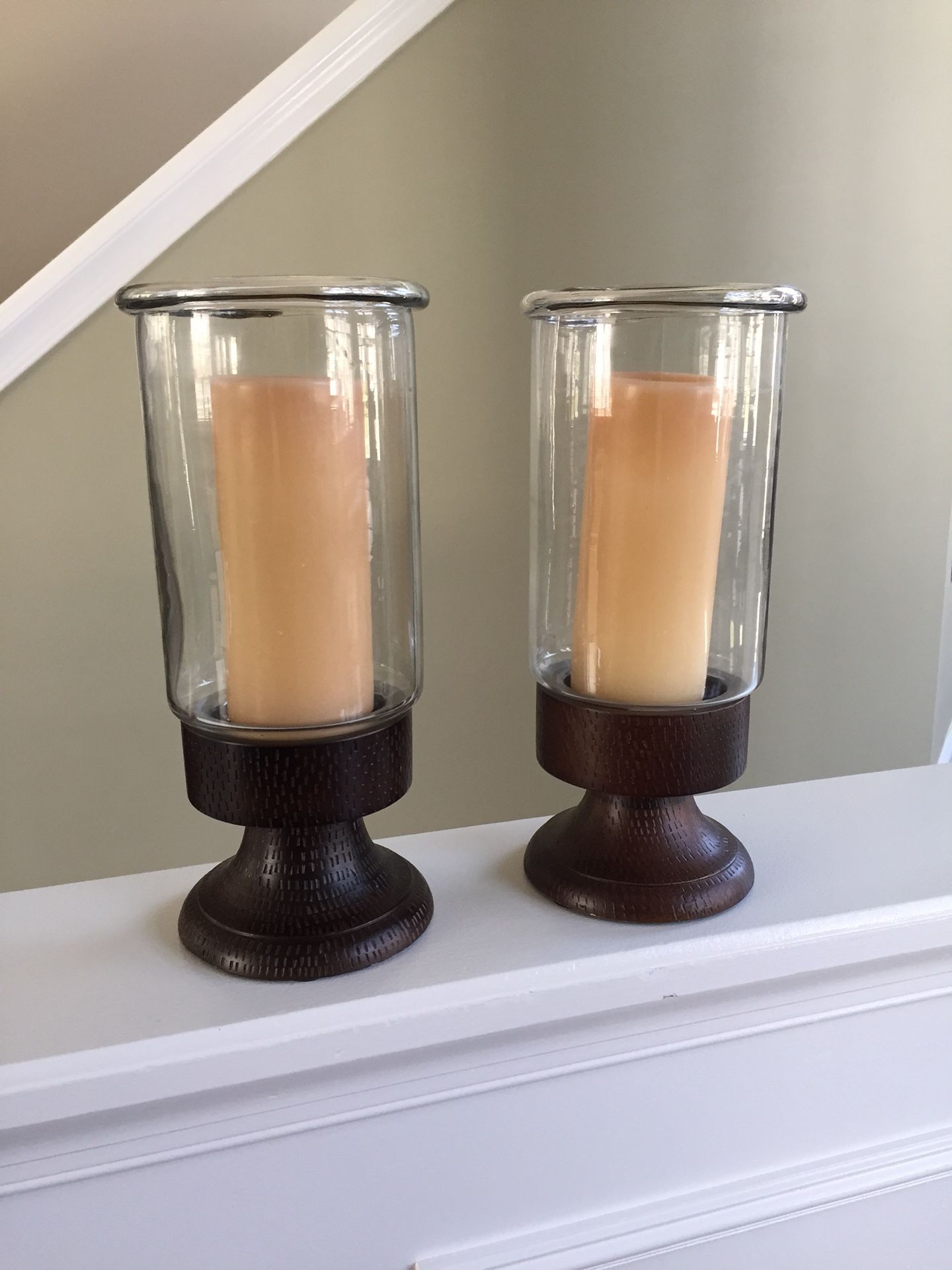 Pair of candleholders - 13 inch tall