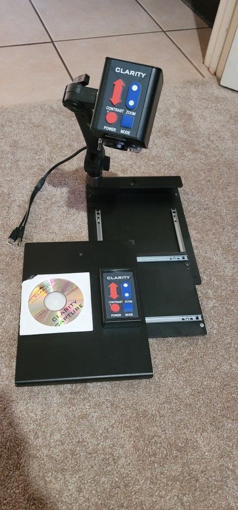 Clarity Portable Eye Level Deskmate Low Vision Video Magnifier
