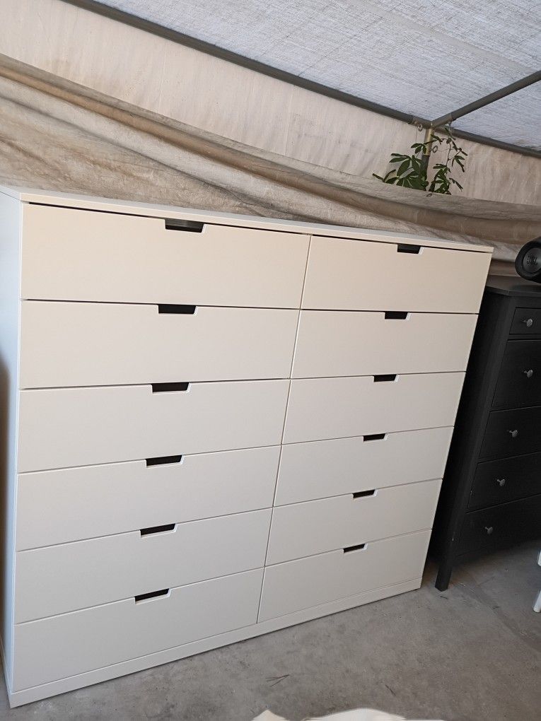 White Ikea Nordli Dresser