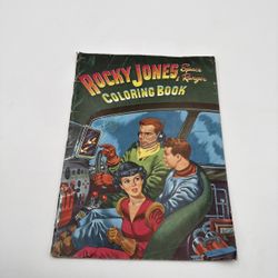 Rocky Jones Space Ranger 1951 Whitman Oversized Coloring Book Sci-Fi Space SCIFI