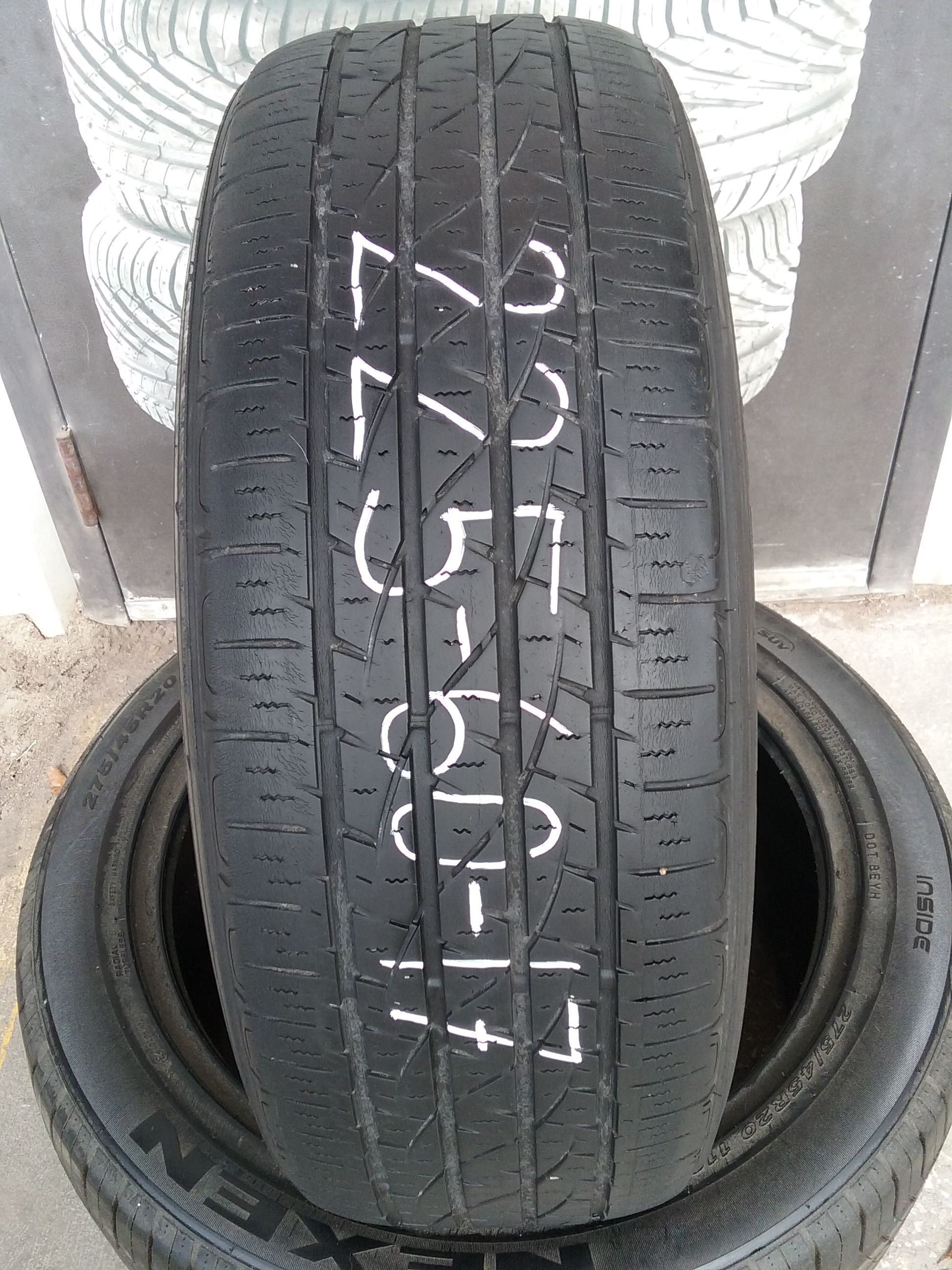 One used 225 60 17 Firestone tire