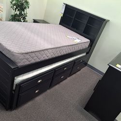Twin/Twin Bedset W/3 Storage Drawers & Shelf(Mattress Included:$739)