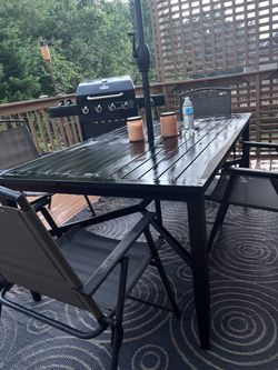 Patio table and chairs