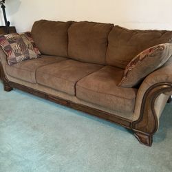 Wood Trim Sofa