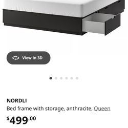 IKEA Nordli Bed Frame with storage
