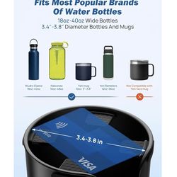 New: Upgraded Car Cup Holder Expander with Offset Base