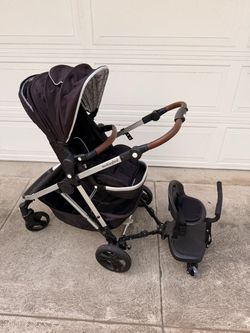 Mockingbird stroller with carseat adapter, infant insert, & toddler seat attachment