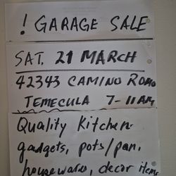 Quality items Garage Sale