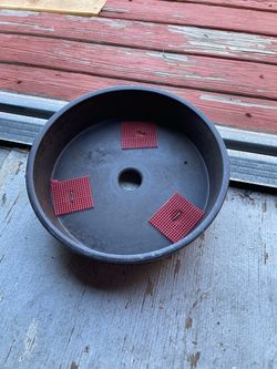 Mica round pot 11 x 2 inches deep