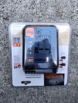 Black & Decker 20 And 12 Volt Fast Charger