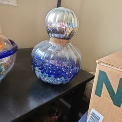 Handblown Mercury Glass Jar