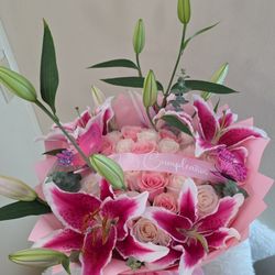 Roses And Lilies Bouquet
