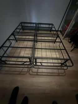 Queen metal bed frame