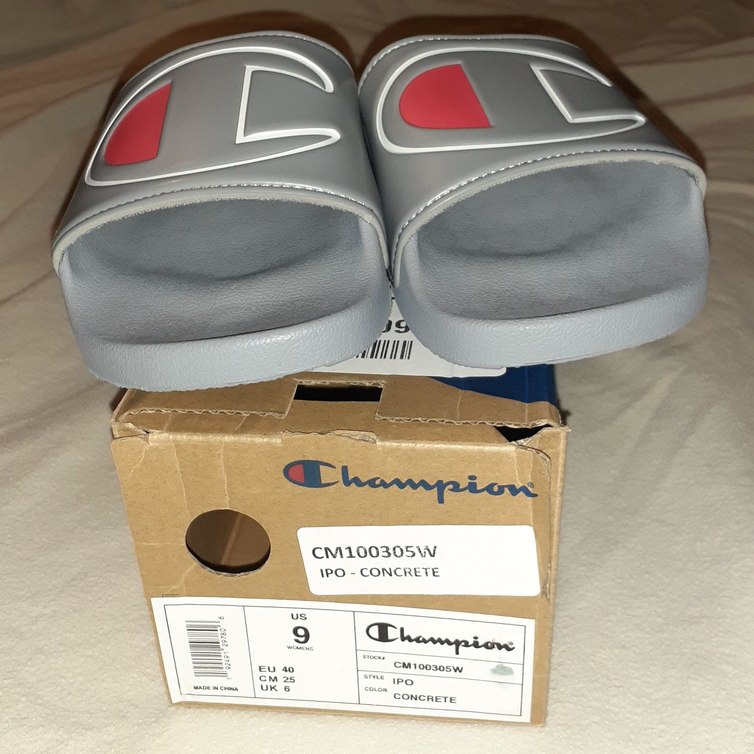 Champion slides womens size 9