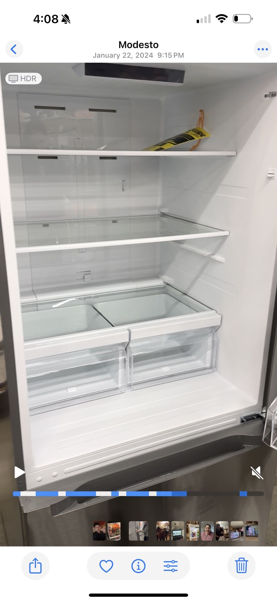 Like New Stainless Steel Refrigerator