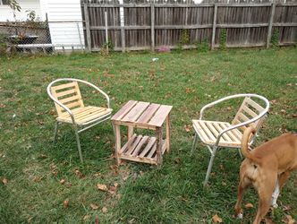 Custom Table And Two Chairs 
