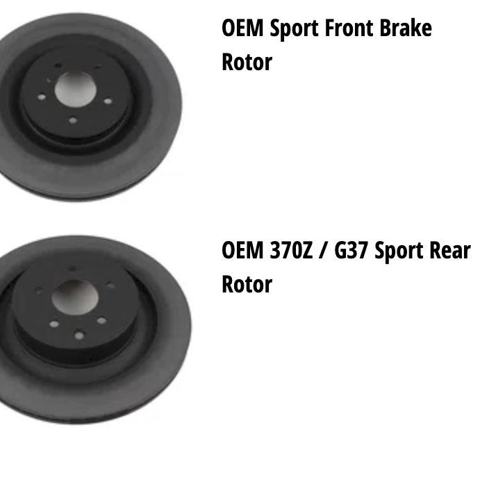 Z1 - Motorsports - New - OEM - Sport Akebono - G37 S, Q60 S, Q50 S, 350z, 370z - rotors, brake pads