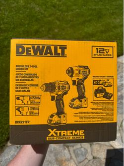 Dewalt XTREME 2-Tool 12V Max XR Brushless Drill/Impact Driver with Bag