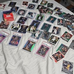 BASKETBALL CARD LOT - PSA 10'S, 1990'S-2025, LOTS OF NUMBERED CARDS, A CARRYING CASE, AND SLEEVES
