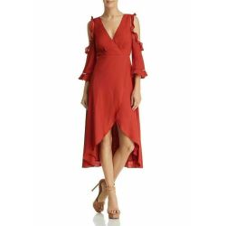 NWT - Aqua Cold Shoulder Dress High-Low Hem - Size M - Retails $88