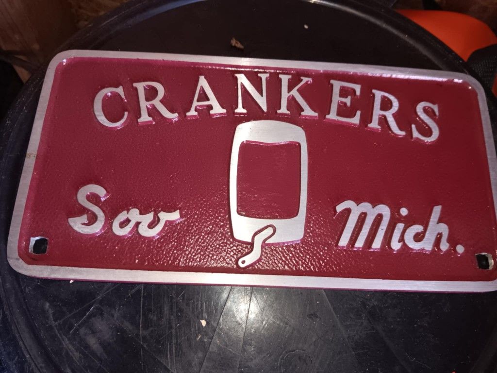Crankers Car Club Plaque