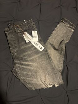 Purple Jeans (Distressed/Black)