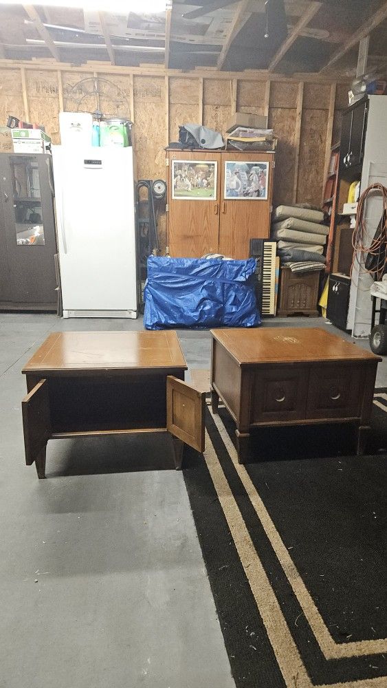 Solid Oak End Tables