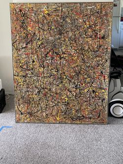 Jackson Pollock Style Wall Art