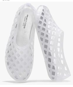 Project Cloud Jelly Shoes Women - Lightweight & Water-Resistant Women's Flats Sandals - Non Slip Womens Shoes - Perfect Summer Jelly Flats