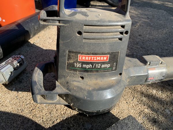 craftsman 12 amp blower