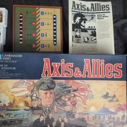 Milton Bradley Vintage 1984 Axis & Allies Board Game 98% Complete