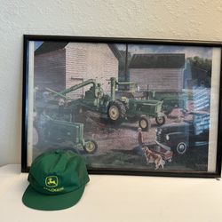 John Deere Shelling Days Tractors - Charles Freitag & John Deere Hat - Bundle