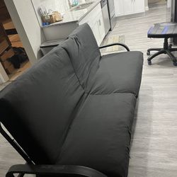 Black Fouton Fold Up Couch