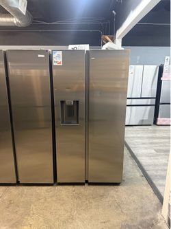 Samsung - 36 in. Wide 27.4 cu. ft. Side-by-Side Refrigerator with Large Capacity - Stainless Steel ❄️