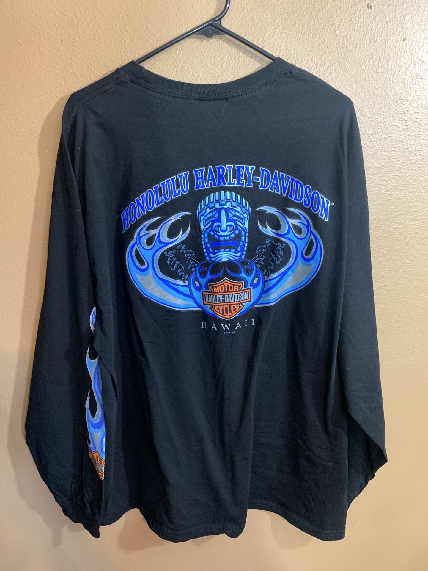 Harley Davidson Black Honolulu Hawaii Long Sleeve T-Shirt 2XL for 