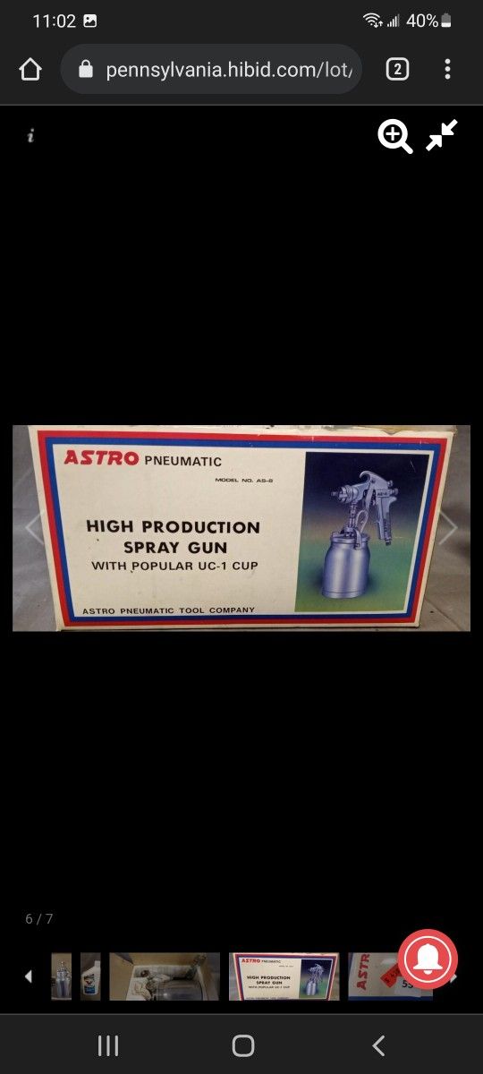 Astro Pneumatic Spray Gun