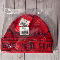 Supreme x TNF Folded Knit Beanie