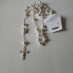 Sterling Silver San Benito Rosario/Rosary 