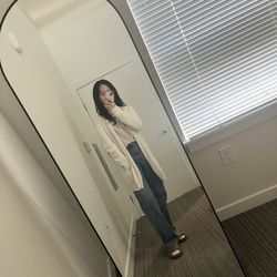 Long White Cardigan