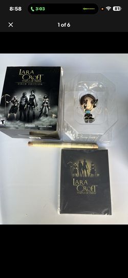 New Lara Croft And The Temple Of Osiris Gold Edition Statue Art Book Map No Game