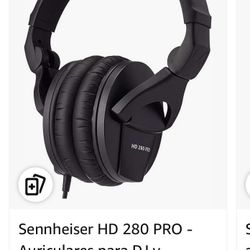 Auriculares para DJ y monitoreo, diseño plegable y almohadillas giratorias para los oídos, cable en espiral 3M y adaptador de 